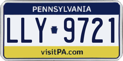 PA license plate LLY9721