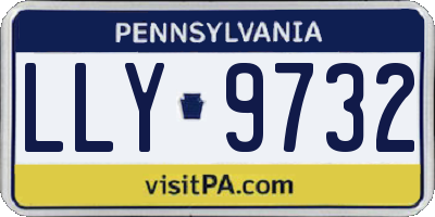 PA license plate LLY9732