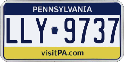 PA license plate LLY9737