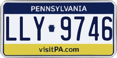 PA license plate LLY9746
