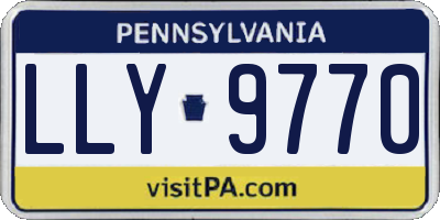 PA license plate LLY9770
