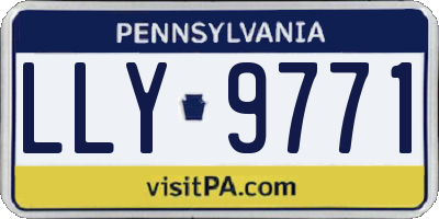 PA license plate LLY9771
