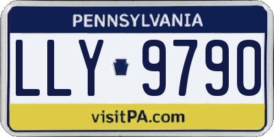 PA license plate LLY9790