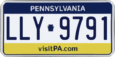 PA license plate LLY9791