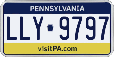 PA license plate LLY9797