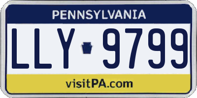 PA license plate LLY9799