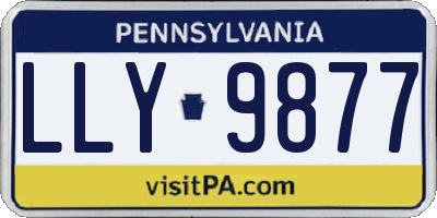 PA license plate LLY9877