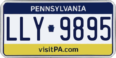 PA license plate LLY9895