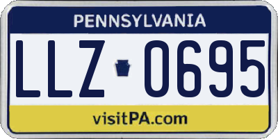 PA license plate LLZ0695
