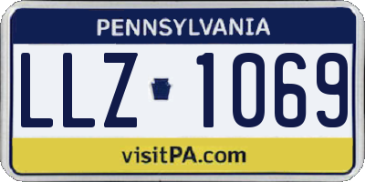 PA license plate LLZ1069