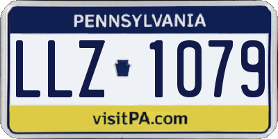PA license plate LLZ1079