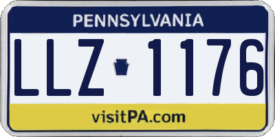 PA license plate LLZ1176