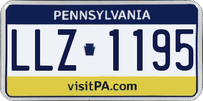 PA license plate LLZ1195