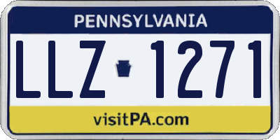 PA license plate LLZ1271