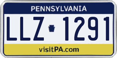 PA license plate LLZ1291
