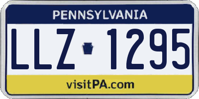 PA license plate LLZ1295
