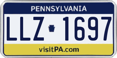 PA license plate LLZ1697