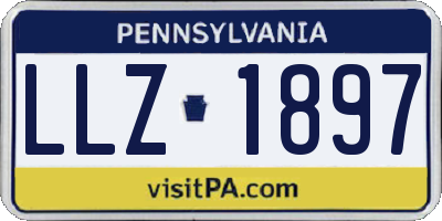 PA license plate LLZ1897