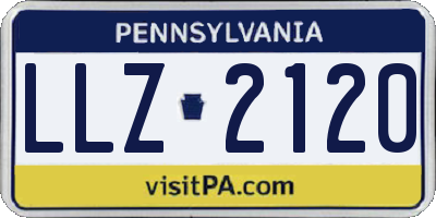 PA license plate LLZ2120