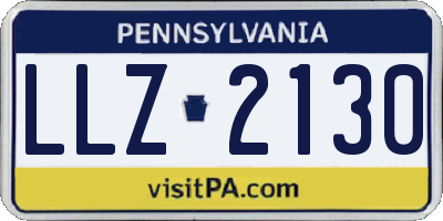 PA license plate LLZ2130