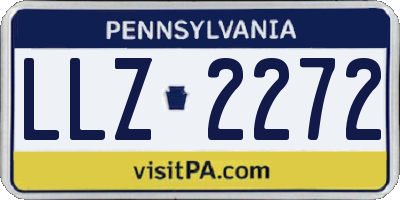 PA license plate LLZ2272