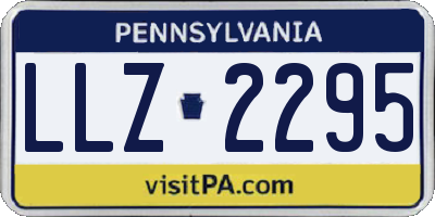 PA license plate LLZ2295