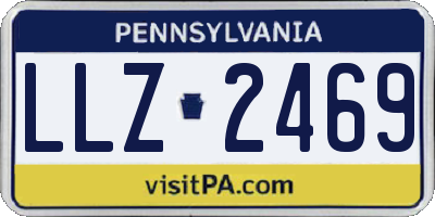 PA license plate LLZ2469