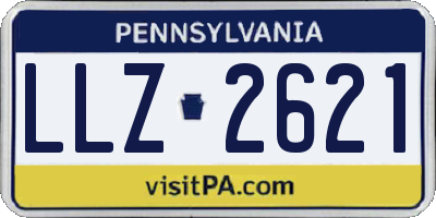 PA license plate LLZ2621