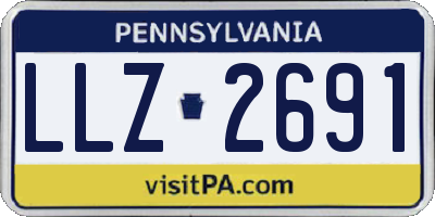 PA license plate LLZ2691