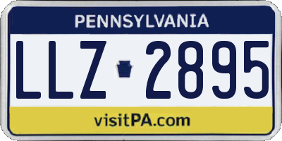 PA license plate LLZ2895