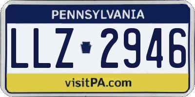 PA license plate LLZ2946