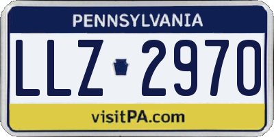 PA license plate LLZ2970