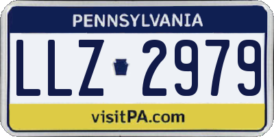 PA license plate LLZ2979