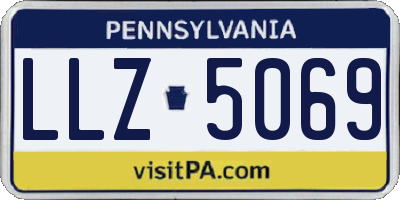 PA license plate LLZ5069