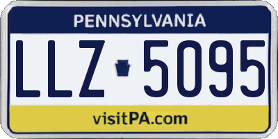 PA license plate LLZ5095