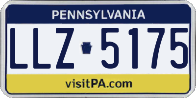 PA license plate LLZ5175
