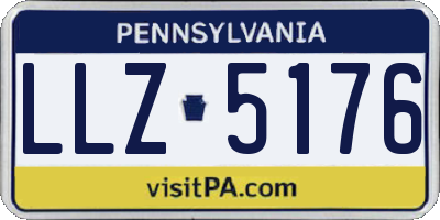 PA license plate LLZ5176
