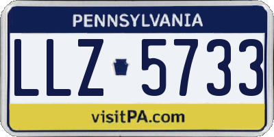 PA license plate LLZ5733
