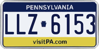 PA license plate LLZ6153
