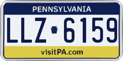 PA license plate LLZ6159