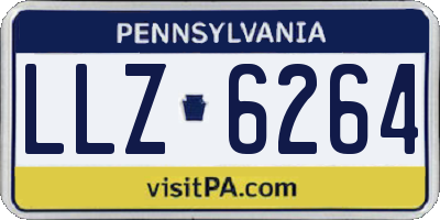 PA license plate LLZ6264