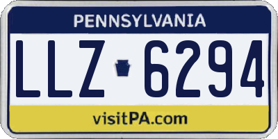 PA license plate LLZ6294