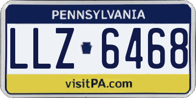 PA license plate LLZ6468