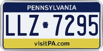PA license plate LLZ7295