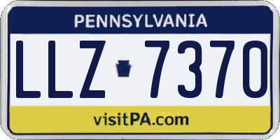 PA license plate LLZ7370