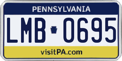 PA license plate LMB0695