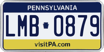 PA license plate LMB0879