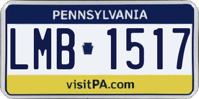 PA license plate LMB1517