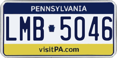 PA license plate LMB5046