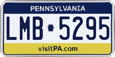 PA license plate LMB5295